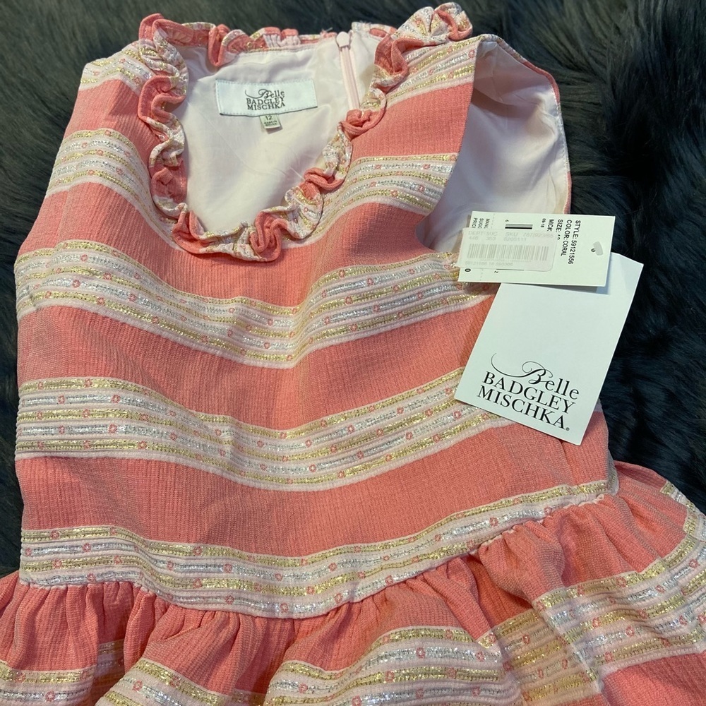 BADGLEY mischka belle pink girls dress - Picture 10 of 12